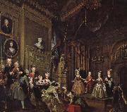 William Hogarth Spanish performances painting